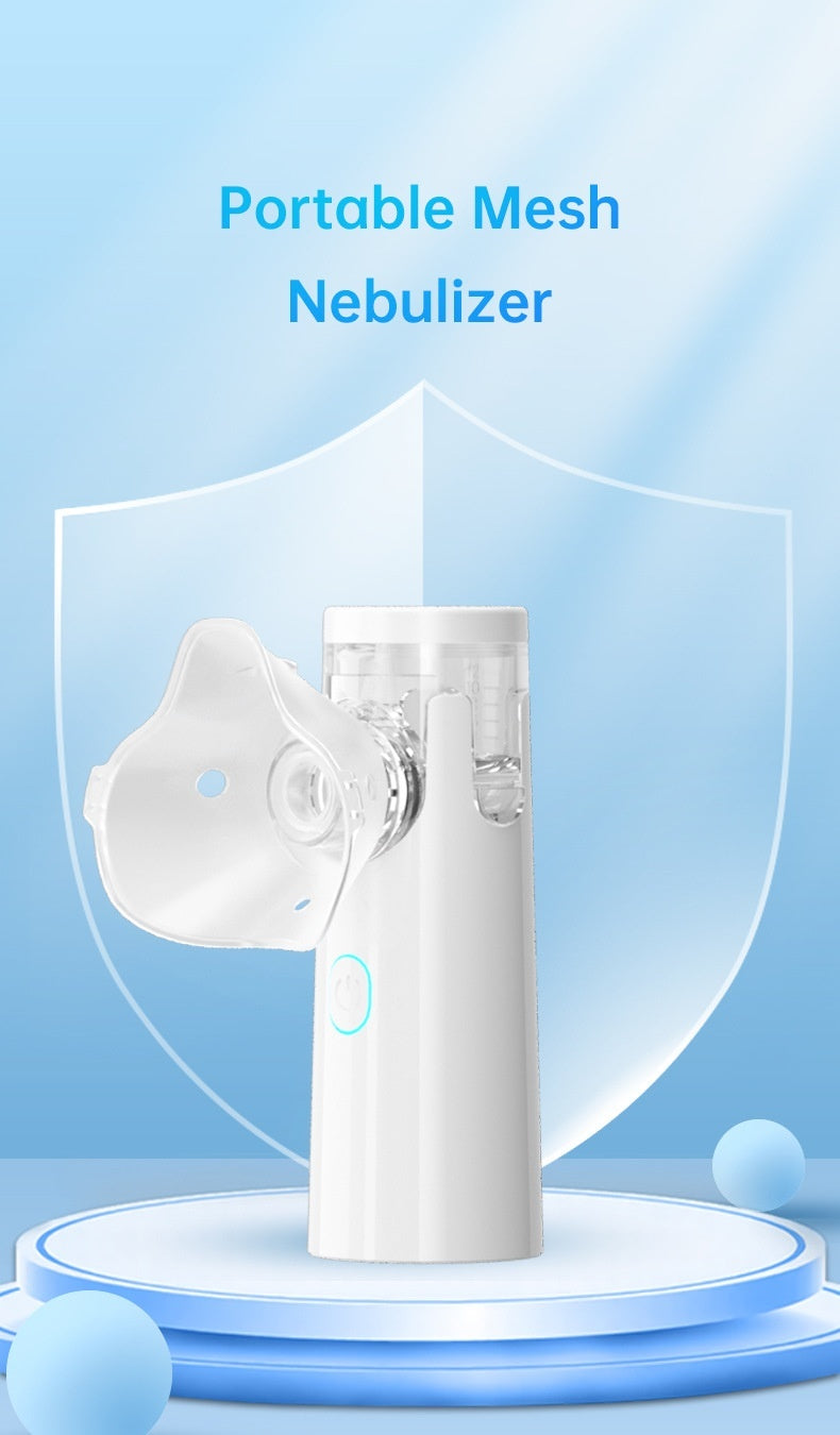 Nebulizzatore portatile a micro-maglia compressa per uso domestico per il commercio estero, silenzioso, bilaterale, per neonati, inglese