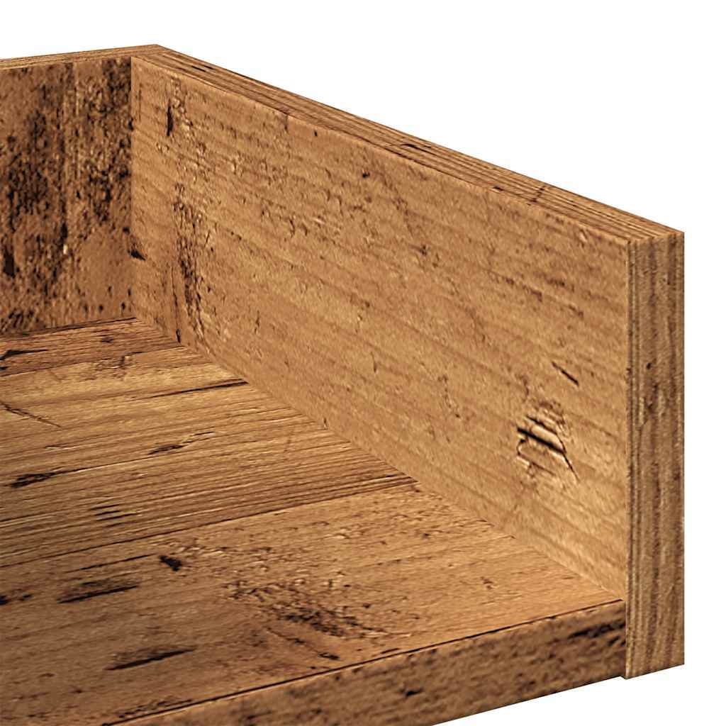 VidaXL Knižnica Staré drevo 48x25,5x140 cm Drevo