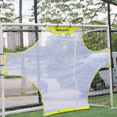 Allenamento con rete, passaggio, calcio, rimbalzo, allenamento, tiro