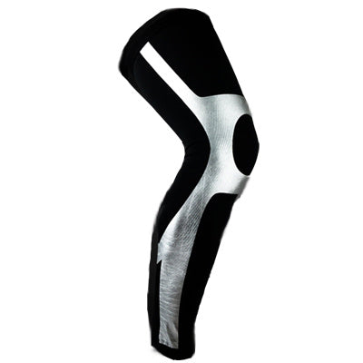 1 paio di leggings da ciclismo a compressione unisex, da corsa, sportivi, per calcio, basket, ginocchiere, parastinchi da football.