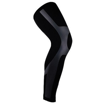 1 paio di leggings da ciclismo a compressione unisex, da corsa, sportivi, per calcio, basket, ginocchiere, parastinchi da football.