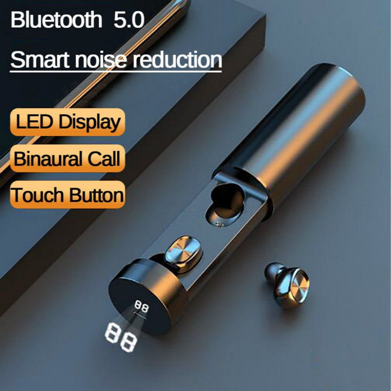 Auricolari Bluetooth 5.0 wireless 8D HIFI Sport con microfono, auricolari da gioco, cuffie musicali