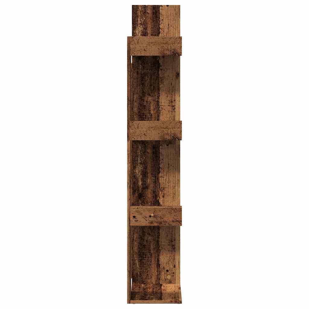 VidaXL Knižnica Staré drevo 48x25,5x140 cm Drevo