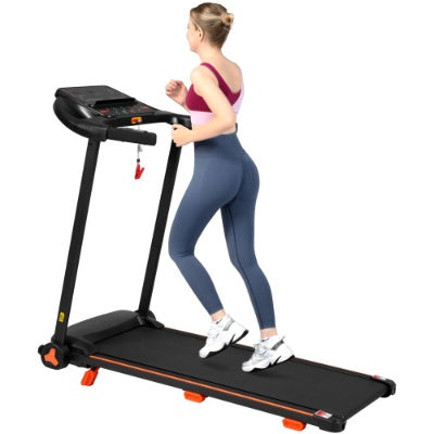 NUOVI tapis roulant per la casa, tapis roulant pieghevole silenzioso da 2,5 CV con sensore di frequenza cardiaca, capacità di carico di 300 libbre, 7,5 MPH, tapis roulant inclinato con stazione di ricarica USB, altoparlante Bluetooth, 6 ammortizzatori