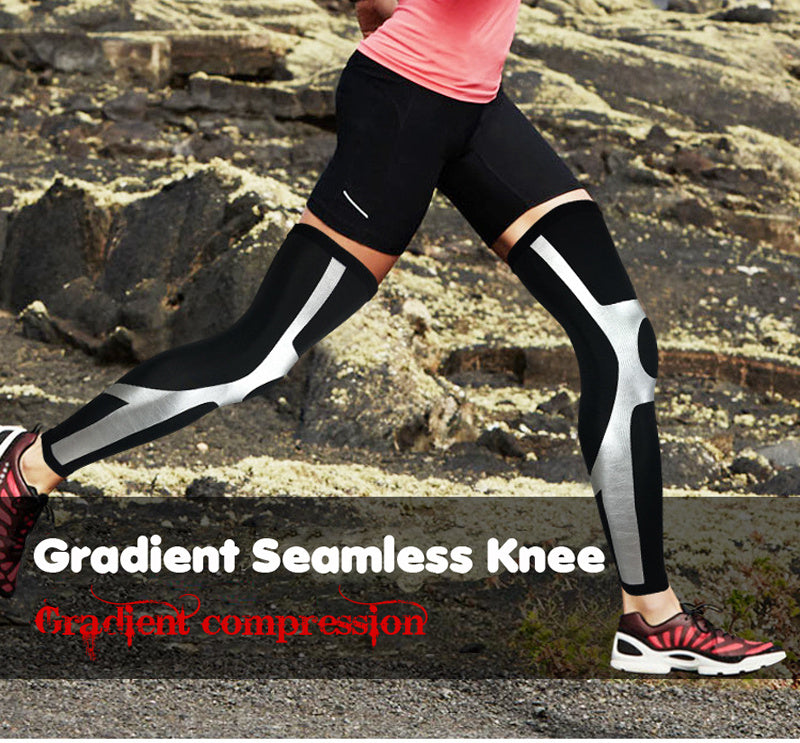 1 paio di leggings da ciclismo a compressione unisex, da corsa, sportivi, per calcio, basket, ginocchiere, parastinchi da football.