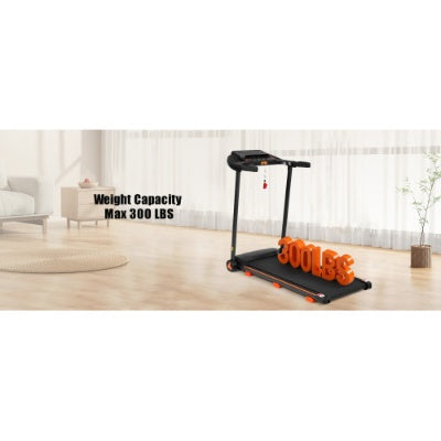 NUOVI tapis roulant per la casa, tapis roulant pieghevole silenzioso da 2,5 CV con sensore di frequenza cardiaca, capacità di carico di 300 libbre, 7,5 MPH, tapis roulant inclinato con stazione di ricarica USB, altoparlante Bluetooth, 6 ammortizzatori