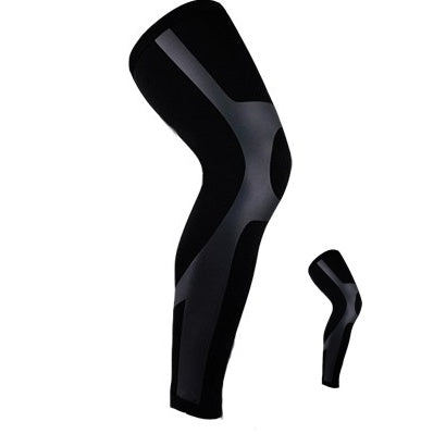 1 paio di leggings da ciclismo a compressione unisex, da corsa, sportivi, per calcio, basket, ginocchiere, parastinchi da football.