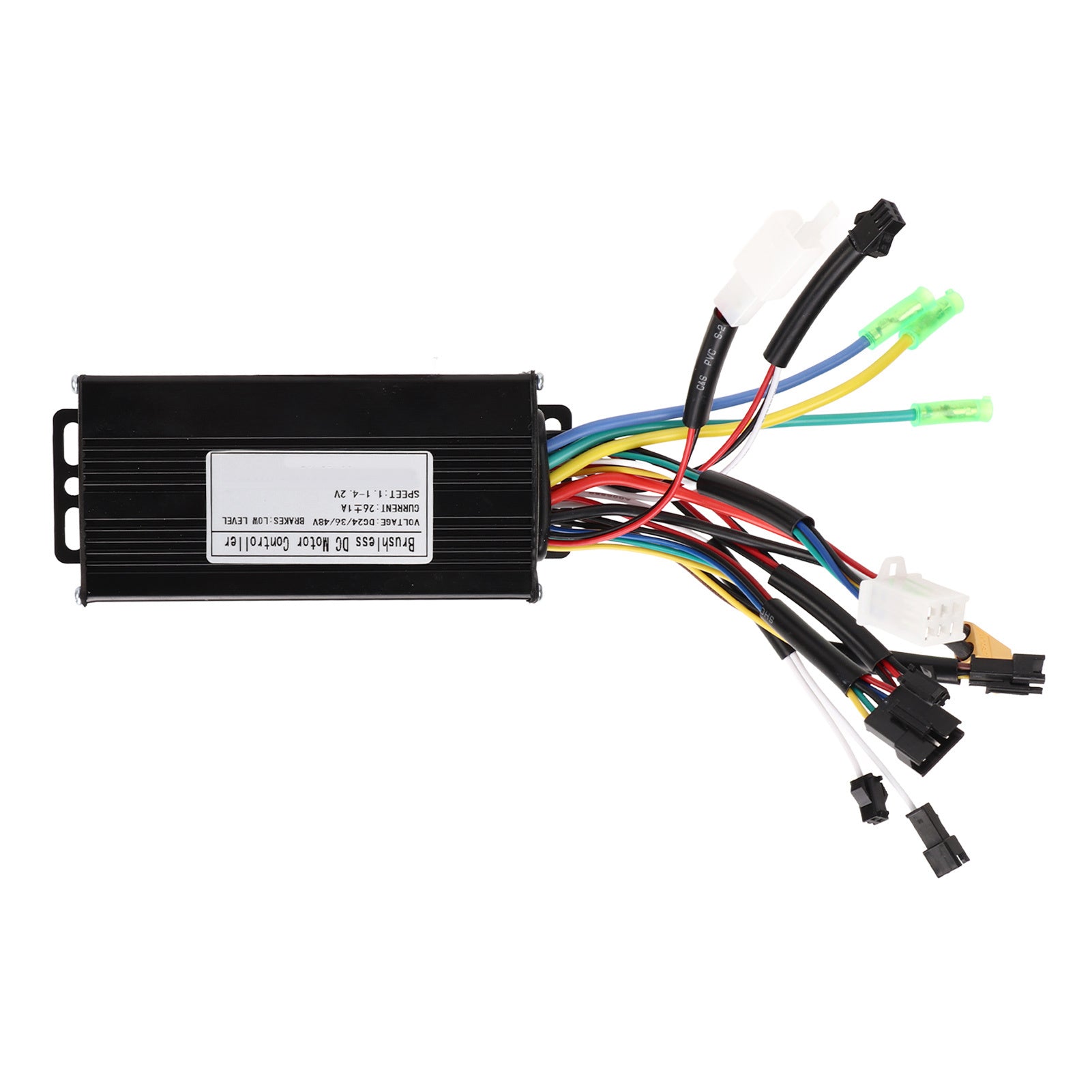 Controller per bici elettrica, motore brushless 24 V, 36 V, 48 V, 500 W, 750 W, 3 modalità, onda sinusoidale 26 A, accessori modificati