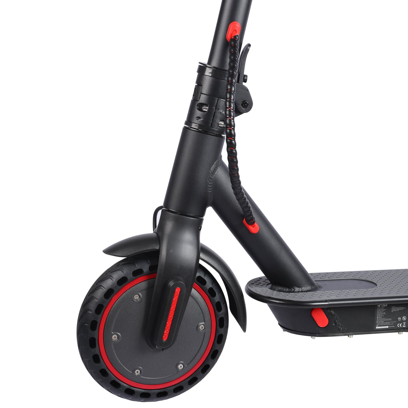 Potenza del motore dello scooter elettrico 350 W Capacità della batteria 36 V 10,4 Ah Dimensioni pneumatici 8'5 pollici Velocità massima 25-30 km Trasporto su strada 30-35 km