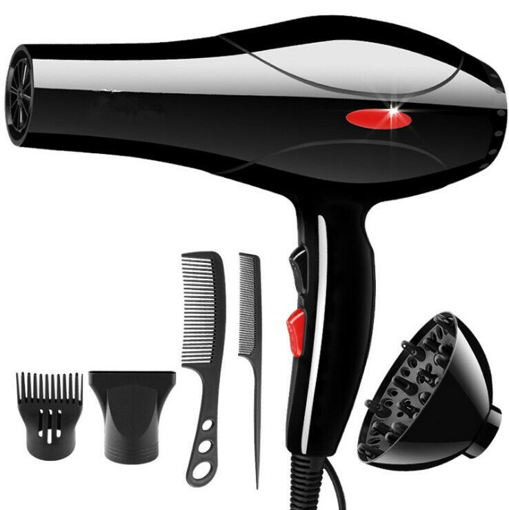 Asciugacapelli professionale da 2200 W con ugello concentratore e soffiatore Pro Salon Heat UK 