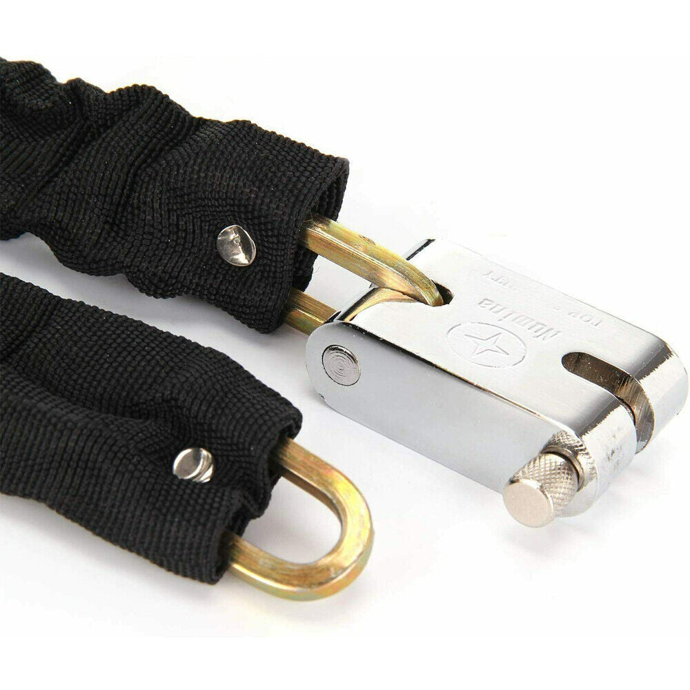 Lucchetto a catena per motocicletta in metallo da 80 cm, resistente, per bicicletta 