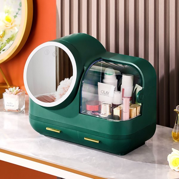 Valigetta per il trucco con specchio LED