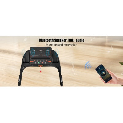 NUOVI tapis roulant per la casa, tapis roulant pieghevole silenzioso da 2,5 CV con sensore di frequenza cardiaca, capacità di carico di 300 libbre, 7,5 MPH, tapis roulant inclinato con stazione di ricarica USB, altoparlante Bluetooth, 6 ammortizzatori
