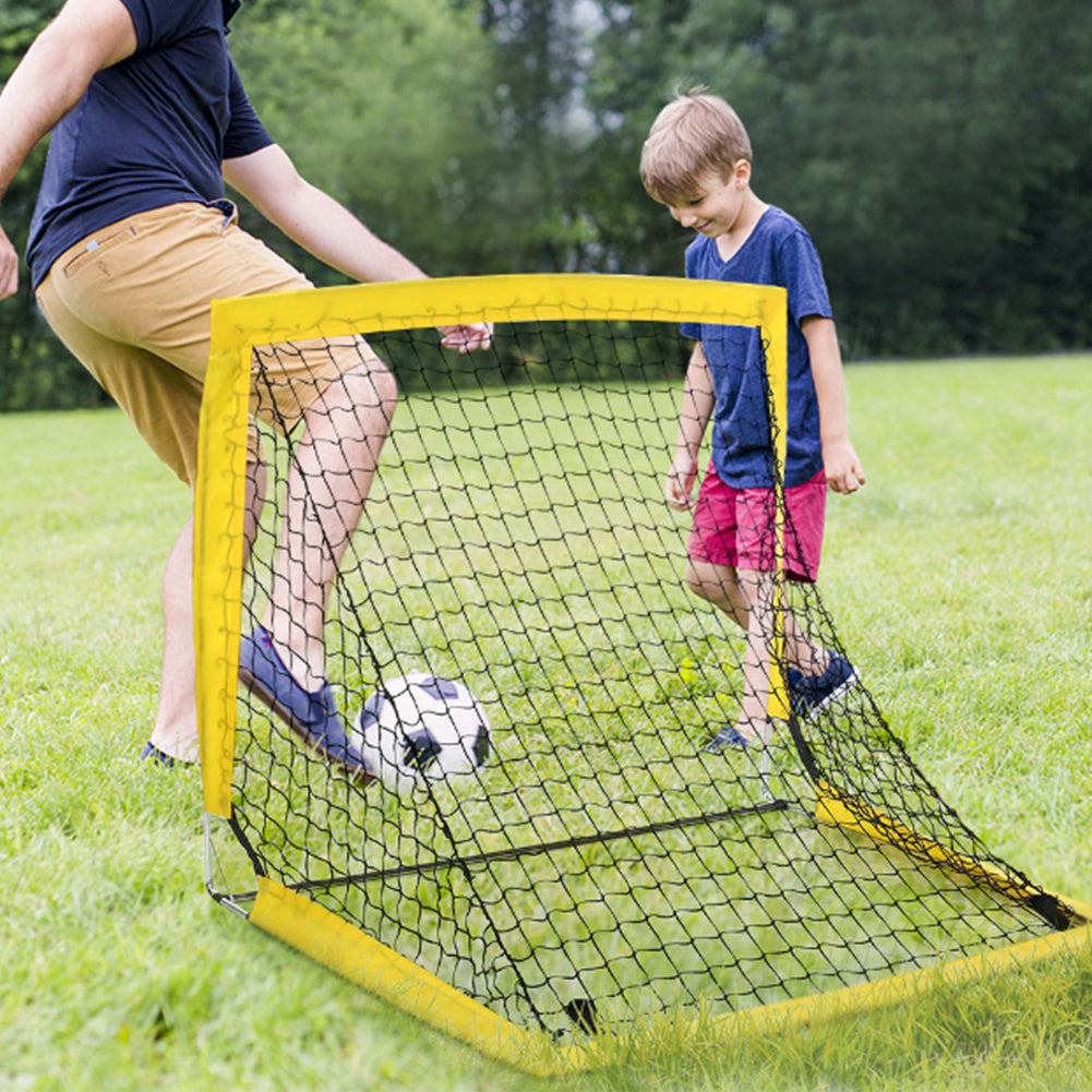 2 pezzi di giocattolo da calcio quadrato pieghevole da portare alla porta, attrezzatura portatile per l'allenamento di calcio dei bambini