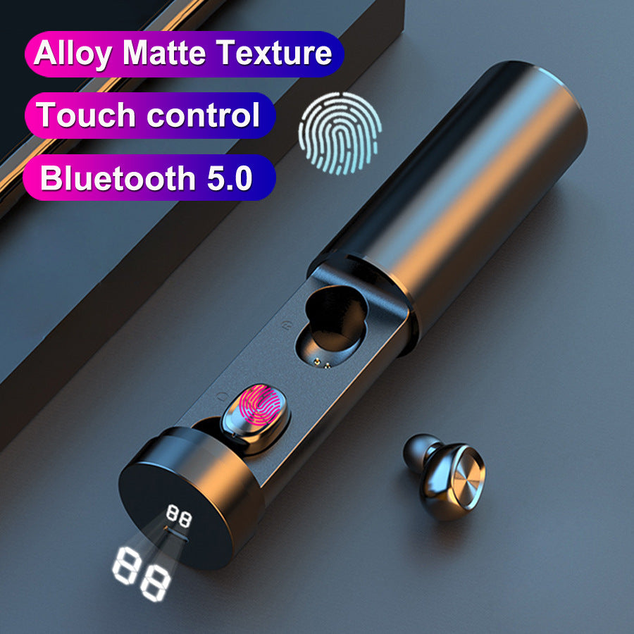 Auricolari Bluetooth 5.0 wireless 8D HIFI Sport con microfono, auricolari da gioco, cuffie musicali