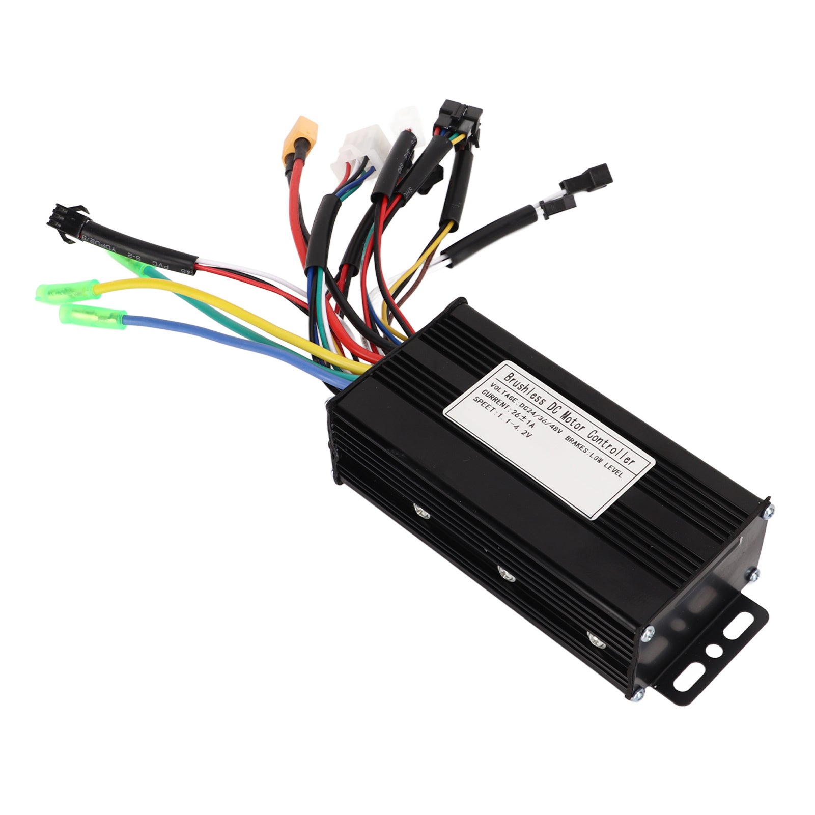 Controller per bici elettrica, motore brushless 24 V, 36 V, 48 V, 500 W, 750 W, 3 modalità, onda sinusoidale 26 A, accessori modificati