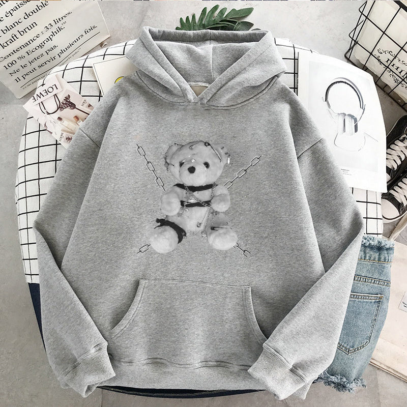 Black Hoodie Womens Japanese Gothic Sweatshirt