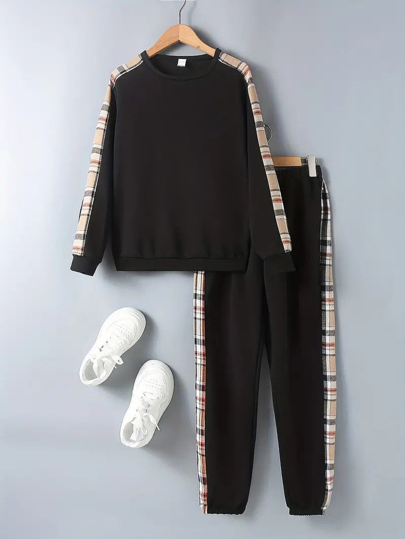 Design Sense Set due pezzi con pantaloni e felpa multicolor