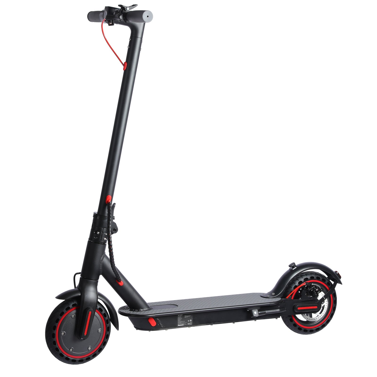 Potenza del motore dello scooter elettrico 350 W Capacità della batteria 36 V 10,4 Ah Dimensioni pneumatici 8'5 pollici Velocità massima 25-30 km Trasporto su strada 30-35 km