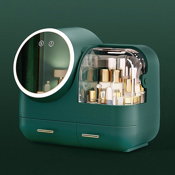 Valigetta per il trucco con specchio LED