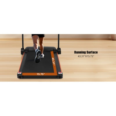 NUOVI tapis roulant per la casa, tapis roulant pieghevole silenzioso da 2,5 CV con sensore di frequenza cardiaca, capacità di carico di 300 libbre, 7,5 MPH, tapis roulant inclinato con stazione di ricarica USB, altoparlante Bluetooth, 6 ammortizzatori